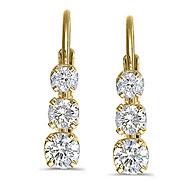 Three Stone Earrings